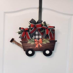 Christmas Wagon Door Hanger