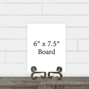 6" x 7.5" Rectangle Board