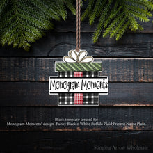 Load image into Gallery viewer, *Exclusive* Monogram Moments&#39; Funky Present Ornament

