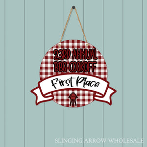 Round Banner Door Hanger