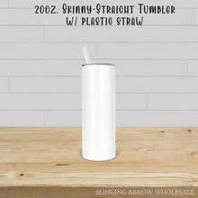 Load image into Gallery viewer, 20oz Skinny Straight Tumbler w/Straw

