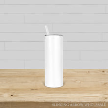Load image into Gallery viewer, 20oz Skinny Straight Tumbler w/Straw
