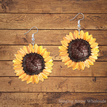 Load image into Gallery viewer, Sunflower Earring Blanks
