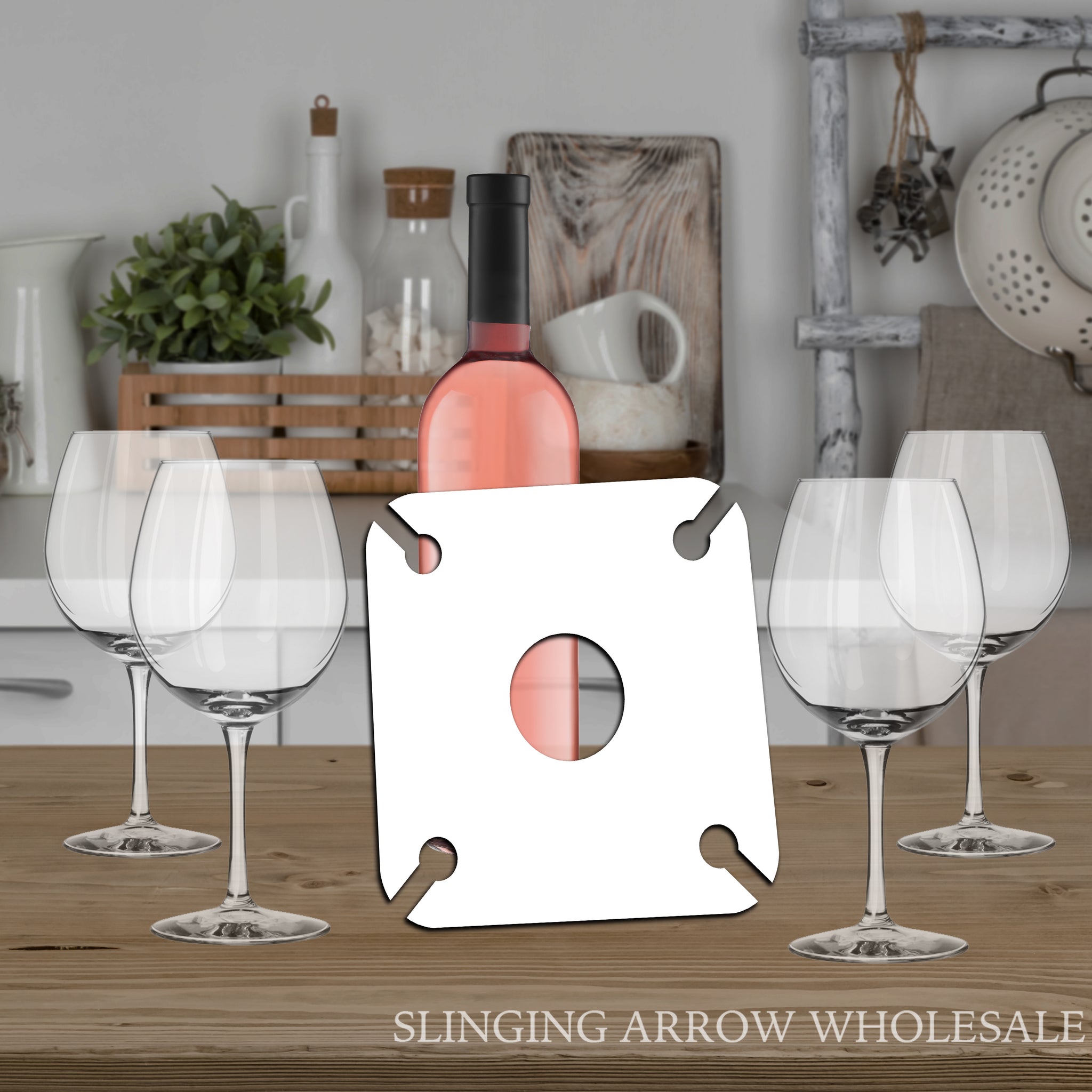 4 Glass Wine Caddy
