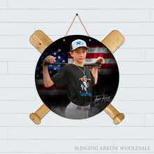 Load image into Gallery viewer, Baseball Round Door Hanger
