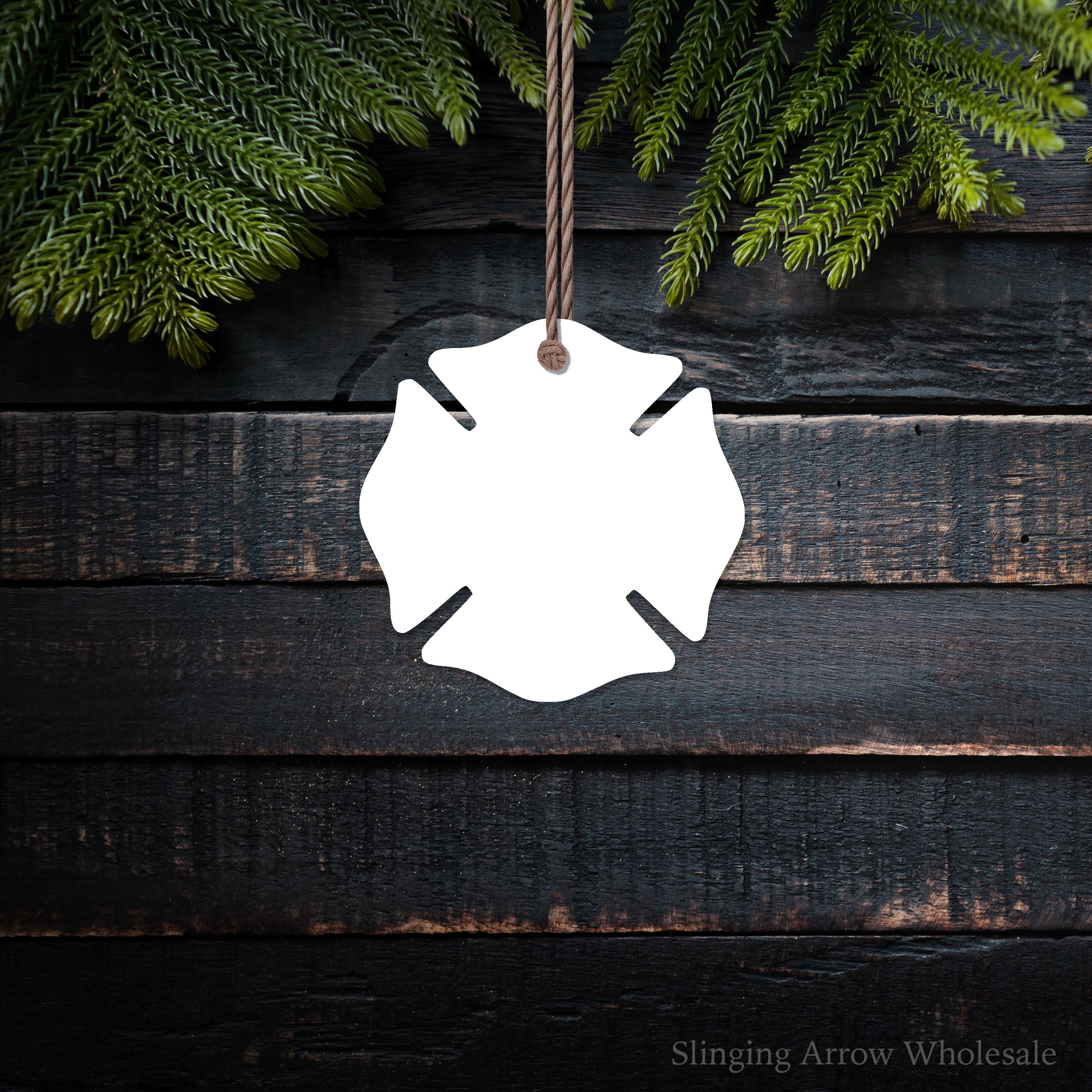 Blank Maltese Cross Template