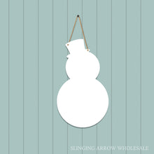 Load image into Gallery viewer, Snowman Door Hanger
