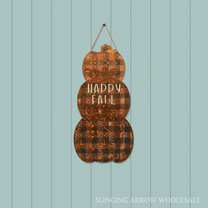 Stacked Pumpkins Door Hanger