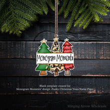 Load image into Gallery viewer, *Exclusive* Monogram Moments&#39; Funky Trees Ornament
